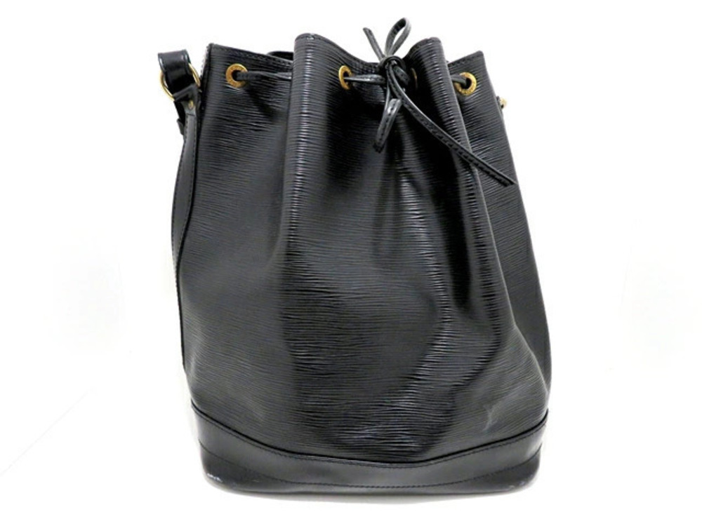 LOUIS VUITTON Noe Bag Shoulder Epi Noir Black